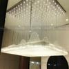 Departamento de vendas do salão maquete grande lustre de cristal balcão principal bar saguão do hotel arte iceberg modelo de lâmpada