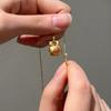 Colar com pingente de conjunto de peixe de madeira de cor dourada requintada, design supermini fofo e de alta qualidade, corrente de clavícula