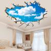 Amazon 3D Autoadhesivo Despegable Pared A Través de la Pared Cielo Azul Nubes Blancas Techo Pegatinas de Pared Mural Arte Calcomanía Decoración