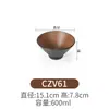Tazón Cónico para Fideos Estilo Japonés Tazón Comercial Melamina Cerámica Gruesa Vajilla Restaurante Melamina Plástico Plano Tazón para Sopa con Tapa Tazón para Arroz Comercial