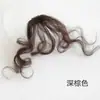 Peruca Bangs Vermelhos de Internet para Mulheres Brincalhona Fofa Cachos de Lã Franja Falsa Natural Respirável Pequenos Cachos de Ursinho Peruca Fofa