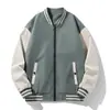 2025 Nueva Chaqueta de Otoño con Cuello de Béisbol Chaqueta Deportiva Casual para Hombre Stock a Largo Plazo Modelo Principal de Promoción