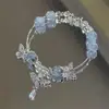 Pulsera de Mariposa Más Vendida, Estilo Juvenil, Danza Simple de Mariposa Temperamento, Diseño de Bosque, Regalo de Pulsera para Mejor Amiga Pareja