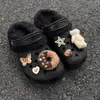 Serie Marrón Melard Otoño e Invierno Encantos de Zueco Oso Donut Dulce y Lindo Hebillas de Zapato Decoraciones