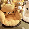 Cojín de Asiento Rilakkuma con Respaldo Integrado, Cojín para Silla de Oficina, Cojín Lumbar, Almohadilla de Felpa para Asiento de Silla para Estar Sentado Mucho Tiempo, Cojín para Mujer