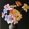 Simulação de impressão 3D Hemerocallis lírio decoração de casamento arranjo de flores adereços para fotos decoração de casa flor simulação de flor falsa flor