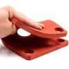 Gaxeta de Silicone Personalizada Não Padrão de Fábrica, Gaxeta de Espuma Cortada Vermelha, Almofada de Espuma de Silicone Antiderrapante Autoadesiva