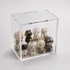 Caja Acrílica Transparente Almacenamiento Tapa Magnética Caja de Exhibición Tarjeta de Juego Personalizada a Prueba de Polvo Protección de Colección Caja de Cristal