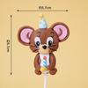 Decoración para tarta de cumpleaños infantil, diseño de ratón, patito de dibujos animados, cachorro, para hornear, fiesta, postres, mesa, vestir