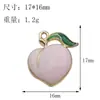 Set de Frutas Mixtas Aleación Esmalte Fresa Plátano Cereza Pulsera Llavero Accesorios de Joyería Hechos a Mano Venta al por Mayor