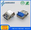 Conector Hembra USB3.0 Conector de 90 Grados/180 Grados Af Enchufe Recto Insertable Abrazadera de Placa Hundida Soldadura Completa Interfaz Insertable Lateral con Cable