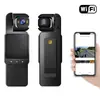 Câmera de bolso com tela, gravador portátil, dispositivo de gravação de áudio e vídeo, câmera motorizada, câmera de ação com visão noturna de alta definição