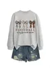 Fútbol es mi favorito Amazon Wish sitio independiente moda casual versátil sudadera para mujer