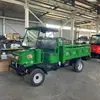 Vehículo de transporte agrícola de tracción en las cuatro ruedas para huertos de montaña, capaz de subir colinas y autodescargable, vehículo de transporte agrícola de tracción de carga de cuatro ruedas propulsado por diésel