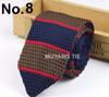 Gravata Social Masculina Britânica Fashion Coreana Casual Estudante Lã Tricotada Versátil Pontuda Estilo Moderno Gravata 7cm