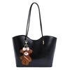 Bolso Tote de Moda y Estilo para Otoño, Nuevo Bolso de Hombro de Gran Capacidad con Colgante de Moda, Bolso Sencillo para Mujer