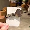 Corea del Sur Dongdaemun Mismo Estilo Pinza para el Cabello de Trébol de Cuatro Hojas Pinza Vintage Pico de Pato de Mickey Pin de Celebridad de Internet Joyería para Flequillo Femenino Tocado