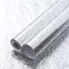 Pegatina de pared impermeable resistente a altas temperaturas para estufa, papel tapiz autoadhesivo a prueba de humedad para gabinetes de cocina, pegatina a prueba de aceite para cocina, papel de aluminio, papel de aluminio, engrosado