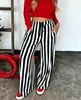 2026 Transfronterizo TK Amazon Primavera Verano Europeo y Americano Nuevo Estilo Ropa de Mujer Holgada Casual Bloque de Color Estampado de Rayas Pierna Recta Pantalones Largos
