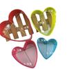 5PCs amor coração quadrado estrela tipo plástico biscoito molde corte de frutas molde fondant impressão bolo ferramenta de decoração ovo