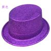 Sombrero de Lincoln con purpurina, accesorios de actuación, sombrero de mago, sombrero de Halloween con adorno de plástico, sombrero de copa con polvo dorado, sombrero de jazz