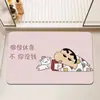 Tapete de Chão de Terra de Diatomáceas Desenho Animado Crayon Shin-Chan para Casa Banheiro Entrada, Tapete para Pés Absorvente de Água Antiderrapante Atacado e Dropshipping