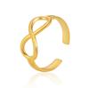 Hot Style moda infinito anel de dedo de aço inoxidável clássico Eterno anel de amor infinito para as mulheres joias minimalistas