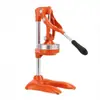 Exprimidor Manual Comercial para Puestos, Exprimidor Multifuncional Portátil de Acero Inoxidable para el Hogar, Extractor de Jugo de Limón y Naranja