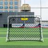 Rede de rebote de futebol Rede de rebote de futebol Treinador de tênis de hóquei Altura retrátil ajustável Equipamento de treinamento de futebol