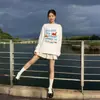 Camiseta negra de manga larga para mujer, nuevo modelo de primavera 2026, algodón puro, chic coreano, top básico único y distintivo
