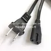 Cable de Alimentación Estándar Americano UL de Dos Pines, un Enchufe Grande y uno Pequeño con Polaridad, Cable de Alimentación de Dos Pines Figura de Ocho, Conector Figura de Ocho Estándar Americano