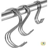 Gancho en Forma de S de Acero Inoxidable Sólido, Gancho Multifuncional Engrosado para Colgar Salchichas, Embutidos, Gancho para Cocina y Armario