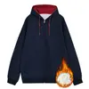 Sudadera con capucha premium estilo americano con cremallera para hombre y mujer, corte holgado con una sensación de alta gama cleanfit, prenda exterior estilo cárdigan