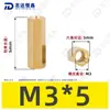 Coluna Hexagonal de Cobre H59 de Passagem Dupla M3 (H5) Stud Spot de Cobre Puro Padrão Nacional Atacado Stud Amarelo Hexagonal de Latão de Passagem Dupla