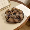 Gomas Elásticas para el Cabello de Alta Elasticidad para Mujer, Scrunchies de Lana Rayados de Gama Alta para Otoño e Invierno, Tamaño Grande, Suministro al por Mayor, Directo del Fabricante