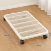 Carro de placa de hierro, carrito tortuga, plataforma larga móvil con ruedas universales, mini remolque para transportar mercancías, polea deslizante, forma redonda
