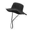 Sombrero de Pescador de Color Puro de Secado Rápido Four Seasons, Un Sombrero Dos Formas de Usar, Sombrero para el Sol para Hombres y Mujeres, Delgado para Exteriores, Sombrero de Montañismo Estilo Vaquero Occidental