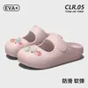 Zuecos únicos retro de botón para mujer con suelas suaves, soporte de EVA, adecuados para vacaciones de verano en la playa, sandalias Mary Jane, al por mayor