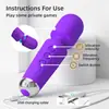 Explotaciones transfronterizas vibrador av knight pequeño 20 frecuencias 8 velocidades silencioso choque fuerte masturbación femenina coqueteo suministros para adultos