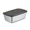 Caja de conservación de acero inoxidable 304 de grado alimenticio, caja de almacenamiento para refrigerador, caja sellada, lonchera con comida, lonchera para frutas