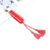 Pulsera Tejida a Mano para Mujer Pulsera Popular Europea y Americana con Letra Bordada Pulsera Bohemia con Borla para Pareja