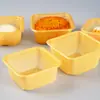 Caja de Ampolla Engrosada de PP Color Dorado con Bandeja Transparente, Caja Cuadrada de Plástico para Empaque de Pasteles de Luna, Bandeja para Pasteles de Luna, Caja de Regalo para Fiestas