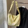 Bolsa de Tote Pequeña Fresca Color Dopamina Primavera y Verano Estudiante Mujer Clase Viajero Gran Capacidad Hombro Cruzado