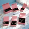 Caja de Joyería con Tapa y Base de Color Sólido para Pendientes, Clip de Oreja, Colgante de Oreja y Pendientes con Acabado de Alta Gama, Caja de Joyería para Pendientes, Al por Mayor en Stock