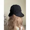 Sombrero de Cubo Plegable Estilo Yamamoto con Pliegues Relajados para Protección Solar para Mujer, Sombrero Ligero y Transpirable de Verano que Hace que la Cara Parezca Más Pequeña