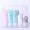 Furo para Pendurar Garrafa Portátil Garrafa Armazenamento de Artigos de Higiene Pessoal terno Amostra de Emulsão Cosmética Garrafa de Silicone para Engarrafar