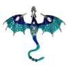 Broche de Dragão Esmalte a Óleo Pintado Moda Europeia e Americana Pins de Animais Cravejados com Diamantes Venda Quente Transfronteiriça Corsage Acessórios Cravejados com Diamantes Versáteis