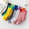 Calcetines Caídos Color Sólido Alta Elasticidad Felpa Unisex Calcetines Largos Protección Cálida para Piernas Toalla Deportiva Cómodos Calcetines de Algodón