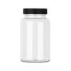 Botella de plástico con tapa de PP rayada de 200 ml para el cuidado de la salud, medicamentos, tabletas, dulces, subpaquete, botella de PET, botella vacía