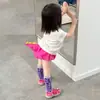 Camisetas de Manga Corta Estilo Coreano para Niños y Niñas, Tops de Verano para Niños, Conjunto de Pantalones Cortos con Cola de Dinosaurio Tridimensional para Bebés